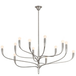 Labra Chandelier - Warm Silver Leaf
