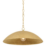 Eve Pendant - Vintage Gold Leaf / Gilded Ivory