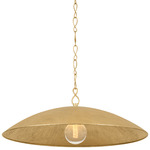 Eve Pendant - Vintage Gold Leaf / Gilded Ivory