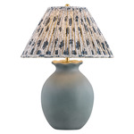 Willem Table Lamp - Aged Brass / Pale Dusty Blue / Bloom Navy