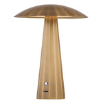 Henniker Rechargeable Table Lamp - Patina Brass / Clear Etched