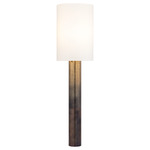 Roseau Floor Lamp - Gradient Brass / White Linen