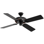 Outdoor Original 4-Blade Ceiling Fan - Matte Black / Chrome / Matte Black / Walnut