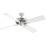 Outdoor Original 4-Blade Ceiling Fan - White / Chrome / White