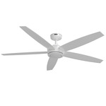 Zavia Smart Ceiling Fan with Light - Fresh White / Fresh White / Light Oak