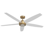 Zavia Smart Ceiling Fan with Light - Luxe Gold / Fresh White / Light Oak