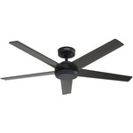 Embrook Ceiling Fan - Matte Black / Matte Black / Dark Gray Oak