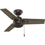 Cassius Small Ceiling Fan - Noble Bronze / Warm Grey Oak / Dark Gray Oak