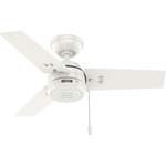 Cassius Small Ceiling Fan - Fresh White / Fresh White / Light Oak