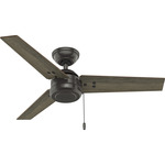 Cassius Indoor/Outdoor Ceiling Fan - Noble Bronze / Warm Grey Oak / Dark Gray Oak