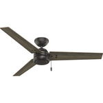 Cassius Indoor/Outdoor Ceiling Fan - Noble Bronze / Warm Grey Oak / Dark Gray Oak