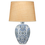 Ginny Table Lamp - Blue/White / Natural