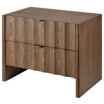 Finley Nightstand - Antique Brass / Brown Sugar Oak