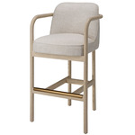 Tether Bar Stool - Pale Oak / Taupe