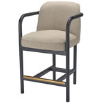 Tether Counter Stool - Ebony Oak / Taupe