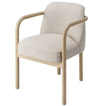 Tether Dining Chair - Pale Oak / Taupe