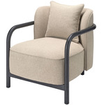Tether Lounge Chair - Ebony Oak / Taupe