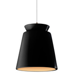 Radiance Trapezoid Tall Pendant - Dark Bronze / Carbon / Champagne Gold