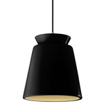 Radiance Trapezoid Tall Pendant - Polished Chrome / Carbon / Champagne Gold