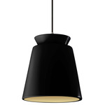 Radiance Trapezoid Tall Pendant - Brushed Nickel / Carbon / Champagne Gold