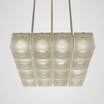 Chant Chandelier - Brushed Silver / Frosted