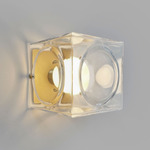 Chant Wall Sconce - Brushed Gold / Clear