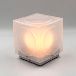 Chant Portable Table Lamp - Brushed Silver / Frosted