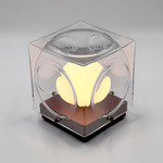 Chant Portable Table Lamp - Brushed Bronze / Clear