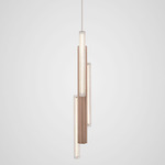 Hail Pendant - Brushed Bronze / Clear
