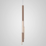 Hail Pendant - Brushed Bronze / Clear