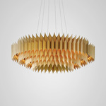 King Chandelier - Brushed Gold