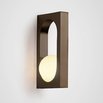 Mythos Wall Sconce - Blackened Brass / Opal