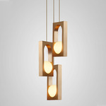 Mythos Multi Light Pendant - Brushed Brass / Opal
