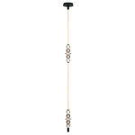 Alcamo Swag Pendant - Matte Black / Smoke / Clear