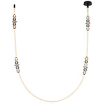 Alcamo Swag Pendant - Matte Black / Smoke / Clear