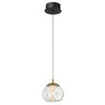 Camerino Pendant - Matte Black / Clear