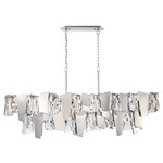 Castellana Linear Chandelier - Chrome / Crystal