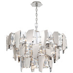 Castellana Tier Chandelier - Chrome / Crystal