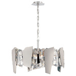Castellana Chandelier - Chrome / Crystal
