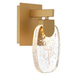 Castelo Wall Sconce - Painted Antique Brass / Clear