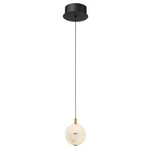 Corfu Pendant - Black / Alabaster