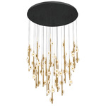 Etna Round Multi Light Chandelier - Black / Alabaster