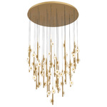 Etna Round Multi Light Chandelier - Painted Antique Brass / Alabaster