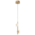 Etna Pendant - Painted Antique Brass / Alabaster