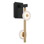 Etna Wall Sconce - Black / Alabaster
