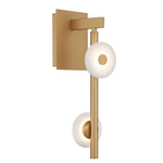 Etna Wall Sconce - Painted Antique Brass / Alabaster