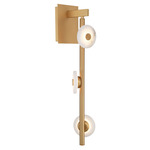 Etna Wall Sconce - Painted Antique Brass / Alabaster