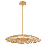 Lipari Color-Select Chandelier - Gold Leaf / Clear