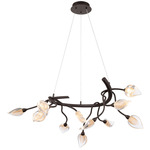 Modena Round Chandelier - Black / Gold / Clear
