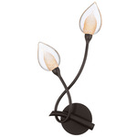 Modena Wall Sconce - Black / Gold / Clear